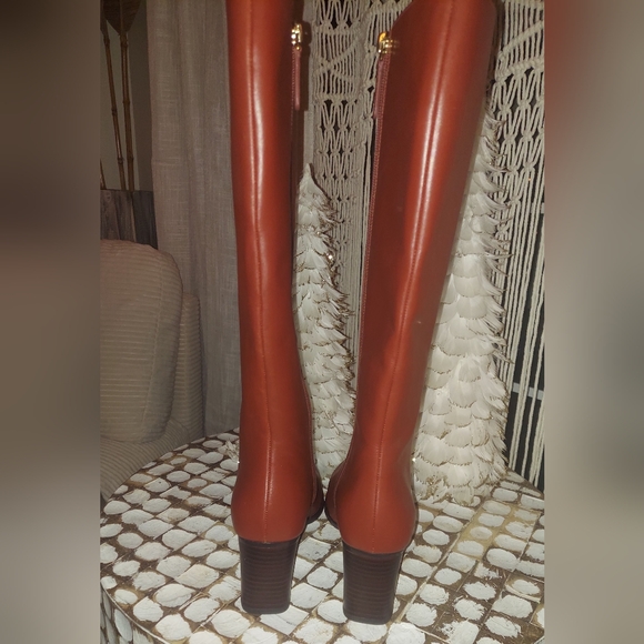 KATE SPADE AIMEE Elegant Brown Leather Knee-High Boots SZ 7.5 NIB - Picture 8 of 8